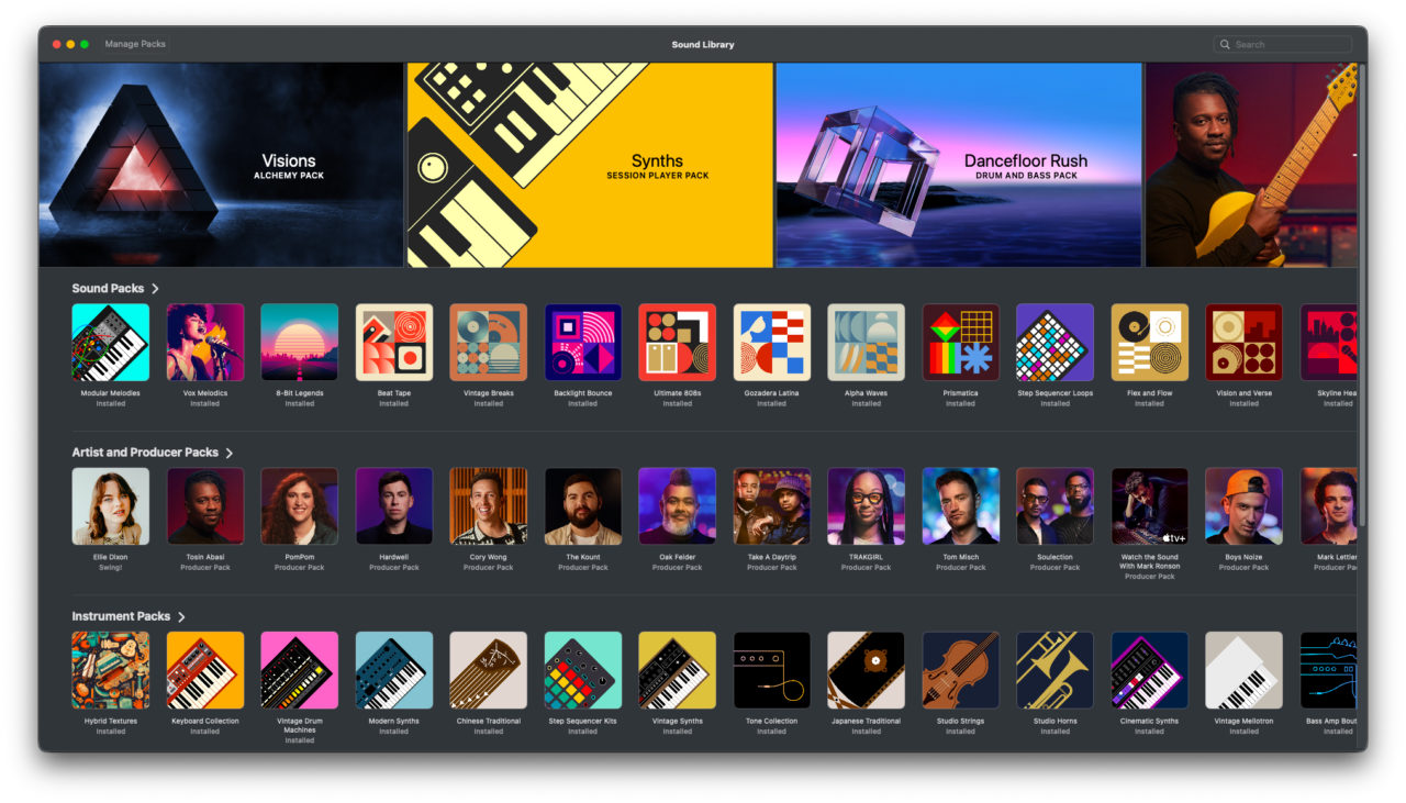 Logic Pro - Sound Library